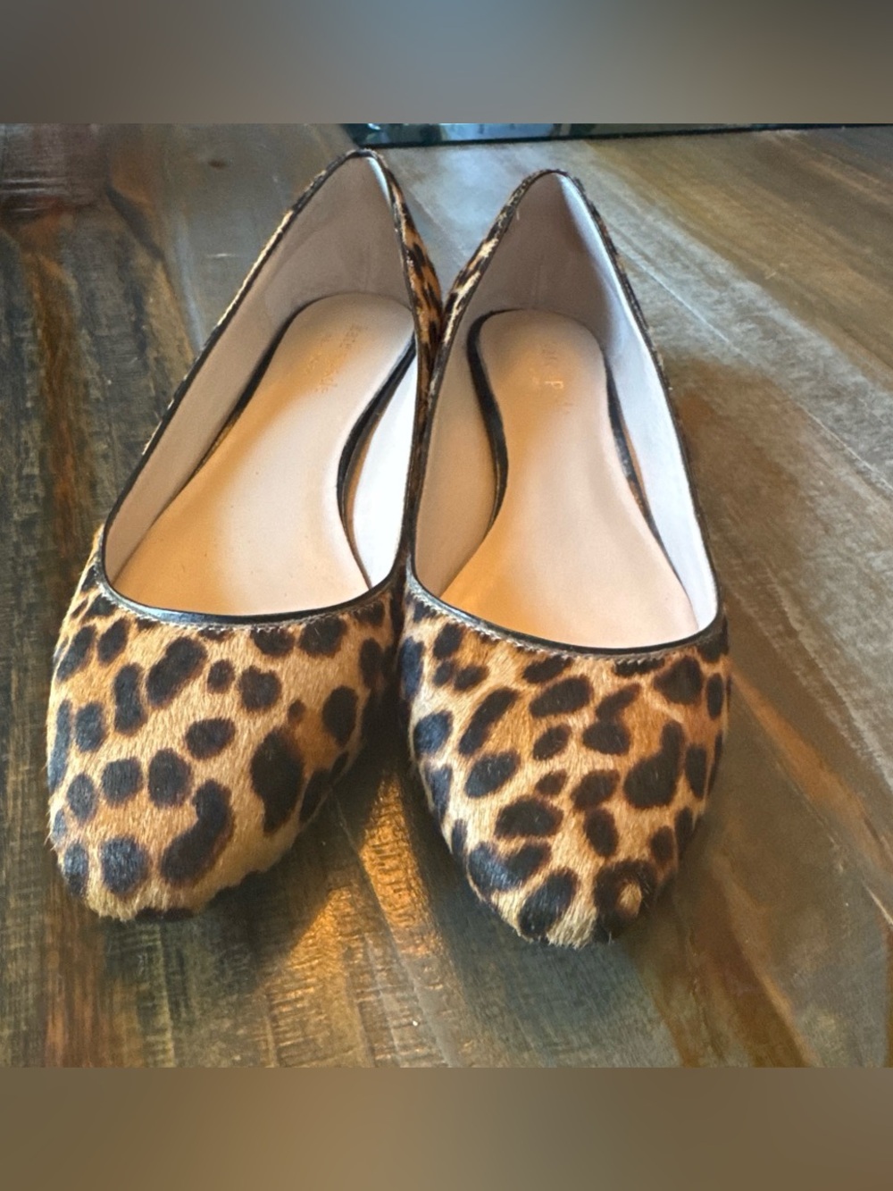 Leopard Print Women's Pointed Toe Flats